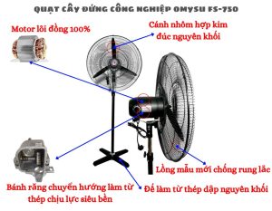 cấu tạo quạt cây công nghiệp