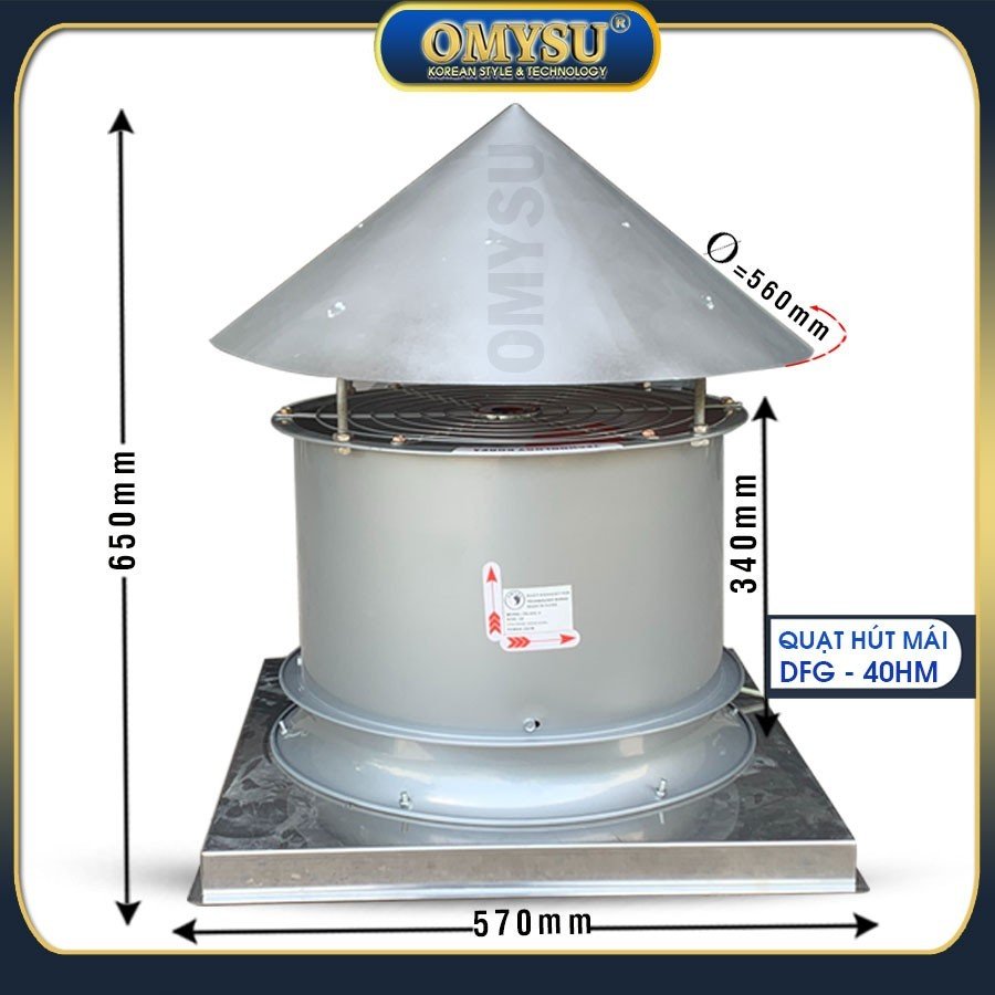 quạt hút mái công nghiệp DFG-40HM