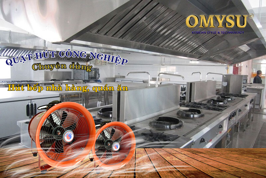 quạt hút xách tay chuyên dùng nhà bếp
