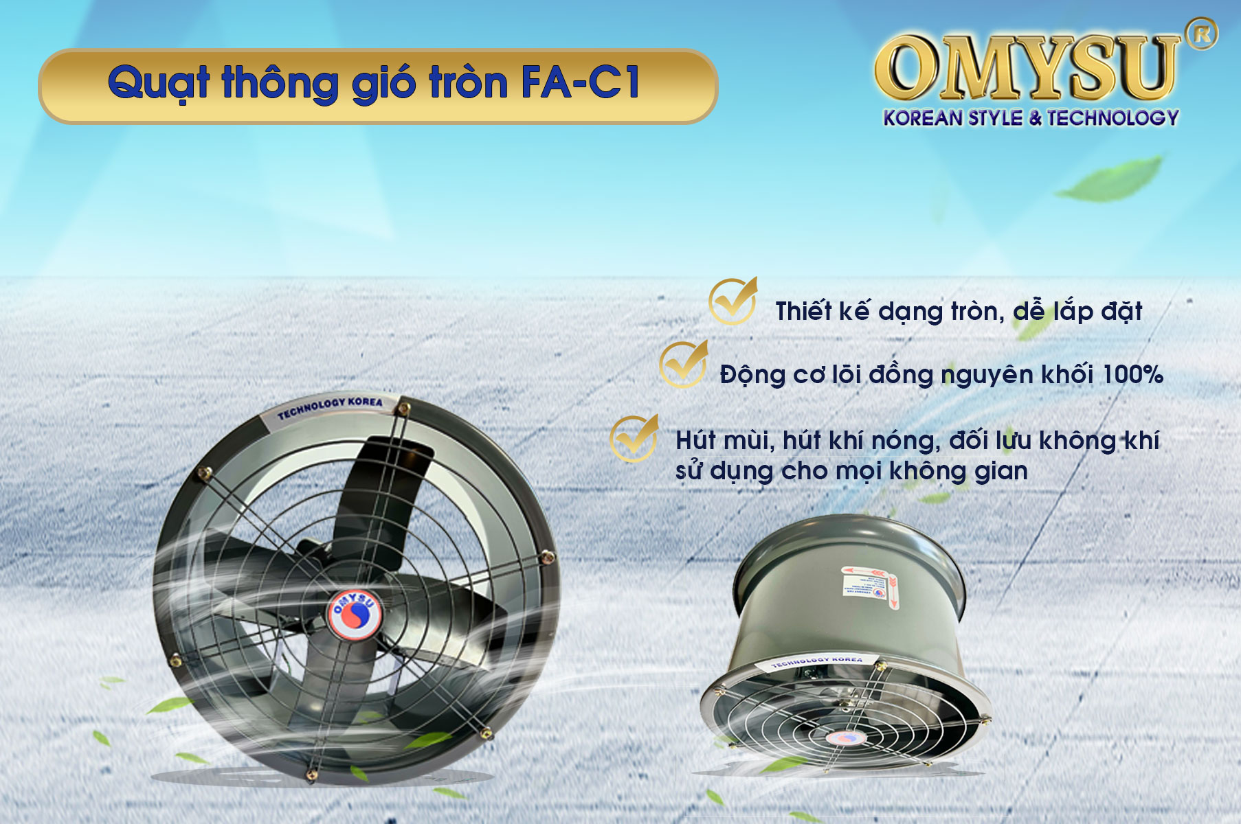 quạt thông gió tròn FA 40C-1