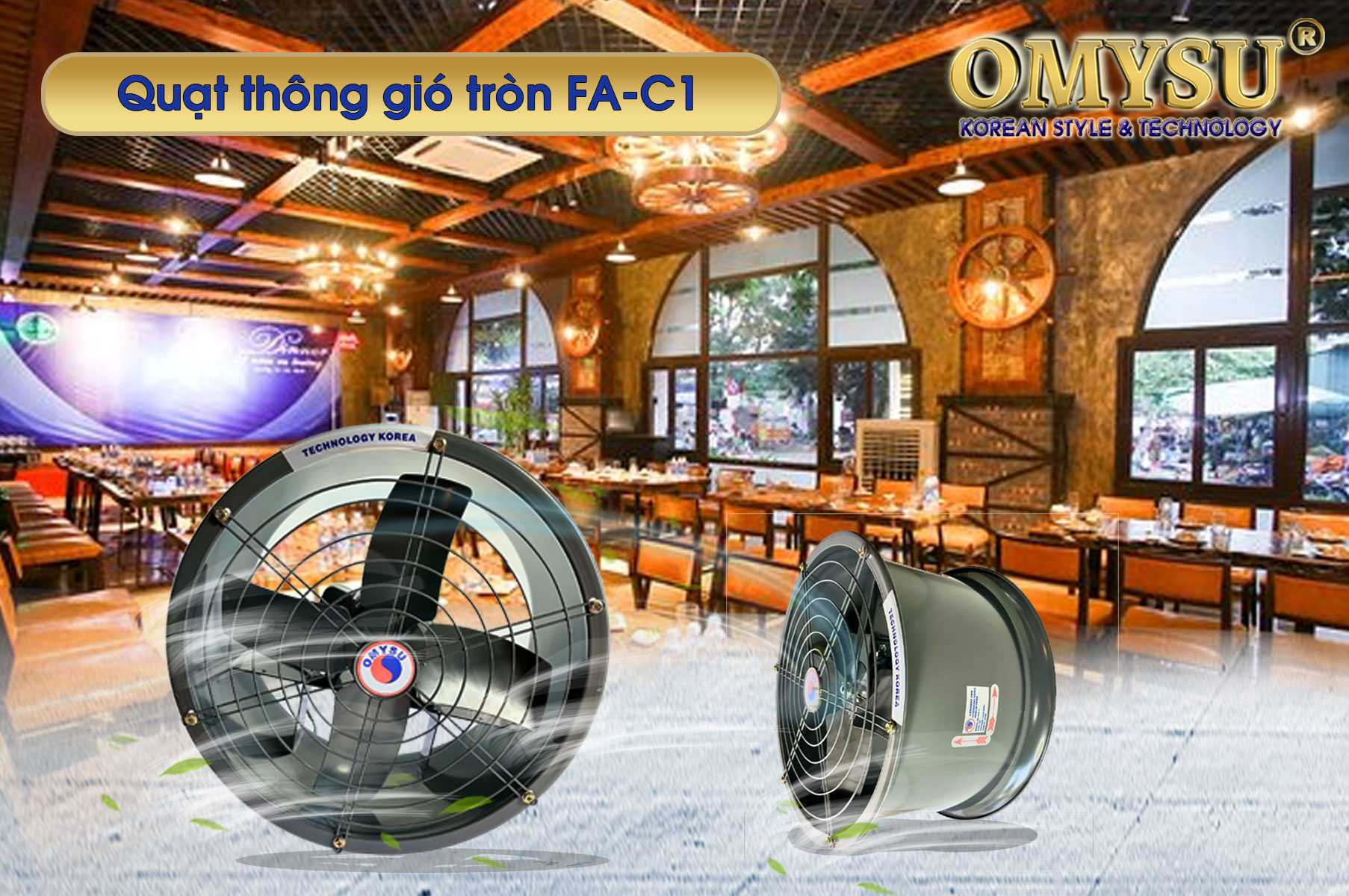 ứng dụng quạt thông gió tròn FA-C1