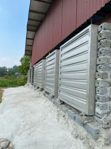 quạt thông gió vuông chuồng trại