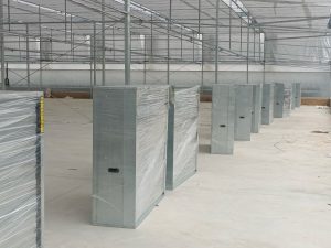 quạt thông gió công nghiệp vuông được dùng nhiều không gian khác nhau